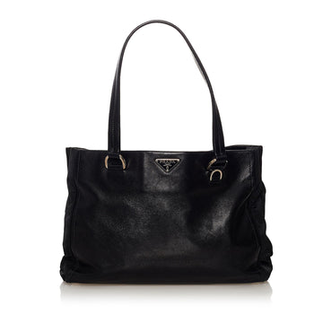 Prada Leather Tote Bag (SHG-32970)