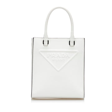 Prada Logo Embossed Mini Tote (SHG-36423)
