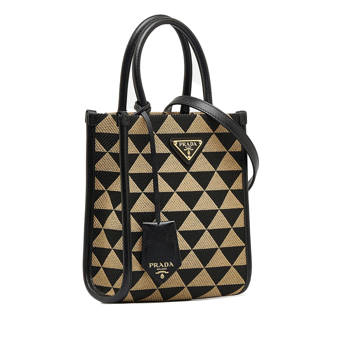 Prada Mini Symbole Triangolo Tote (SHG-3OB7VR)