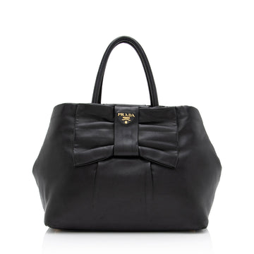 Prada Nappa Fiocco Bow Medium Tote (SHF-T65n9J)