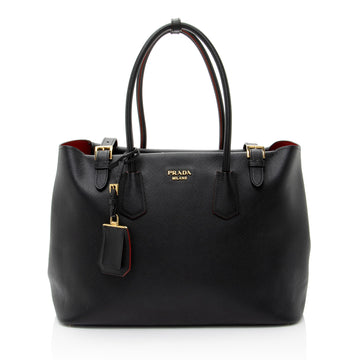 Prada Saffiano Buckle Tote