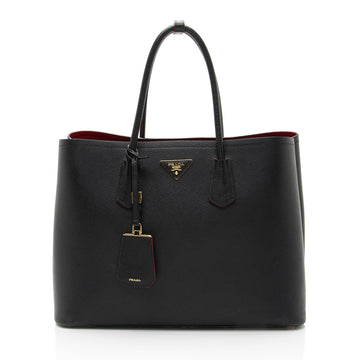 Prada Saffiano Cuir Double Handle Large Tote