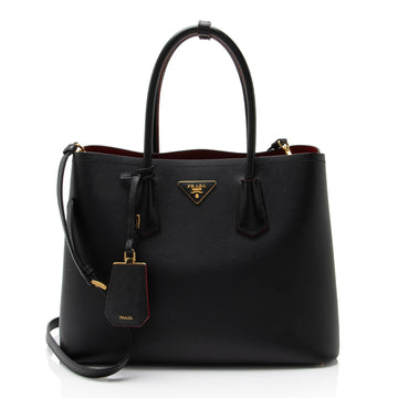 Prada Saffiano Cuir Double Handle Large Tote