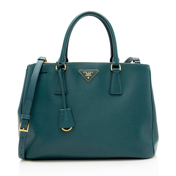 Prada Saffiano Lux Double-Zip Medium Tote (SHF-13593)