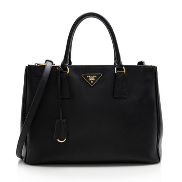 Prada Saffiano Lux Double-Zip Medium Tote (SHF-22264)