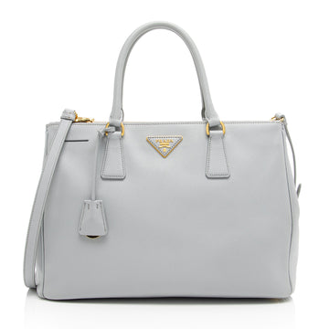 Prada Saffiano Lux Double Zip Medium Tote (SHF-Aob7u3)
