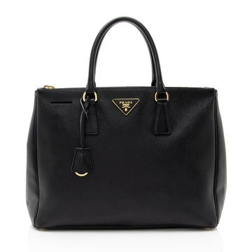 Prada Saffiano Lux Double Zip Medium Tote