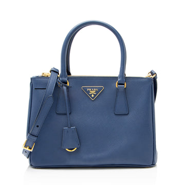 Prada Saffiano Lux Double Zip Medium Tote