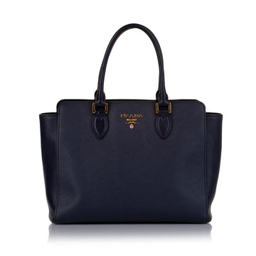 Prada Saffiano Lux & City Calf Zip Tote (SHG-34947)