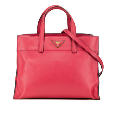 Prada Saffiano Soft Triple Pocket Tote