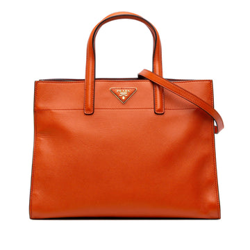 Prada Saffiano Soft Triple Pocket Tote