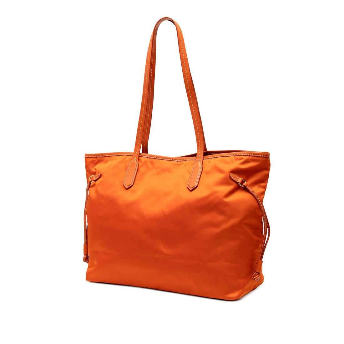 Prada Saffiano Trimmed Tessuto Open Convertible Tote