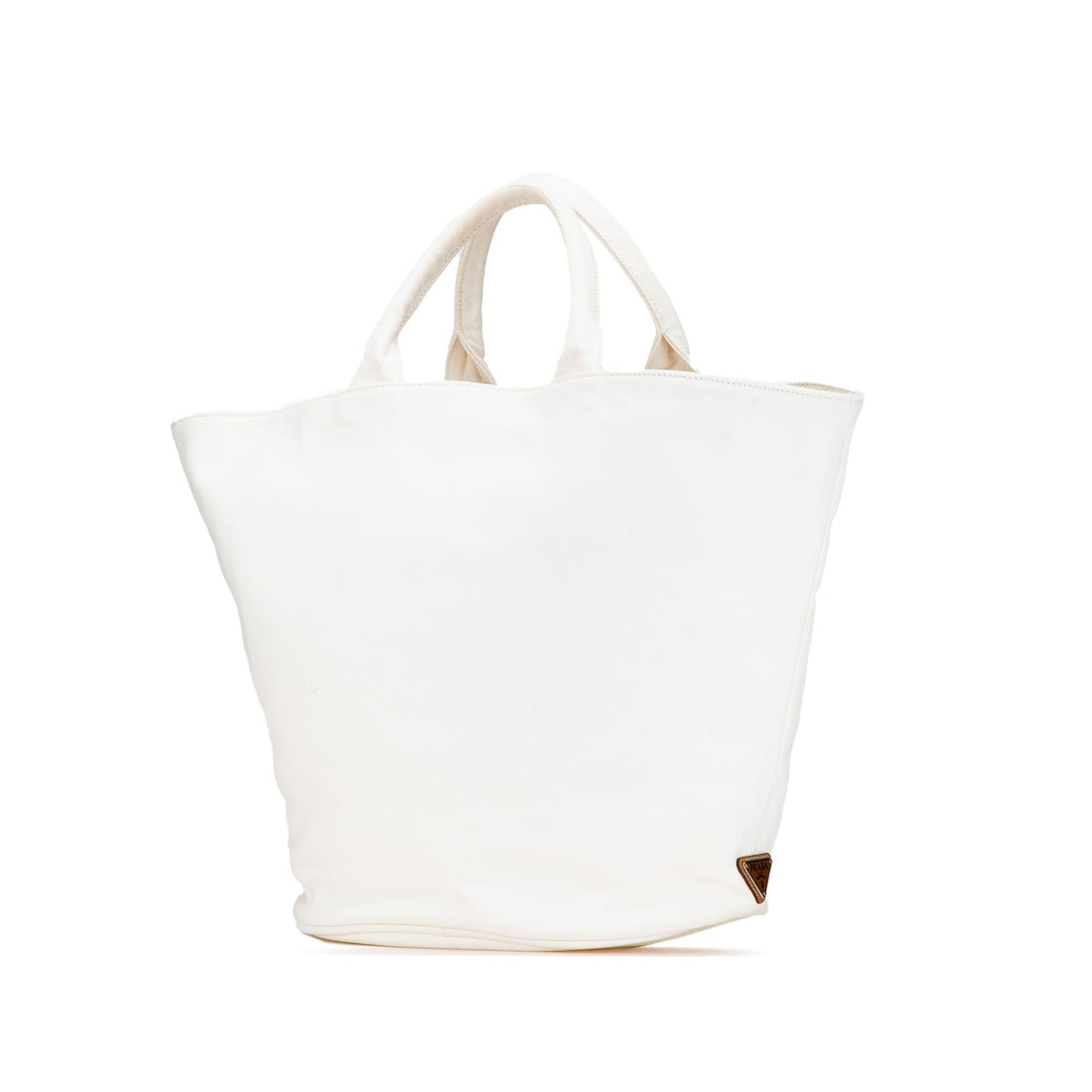 Prada Small Canvas Canapa Shopping Tote
