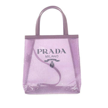 Prada Small Rete Paillettes Tote (SHG-ICHWc9)