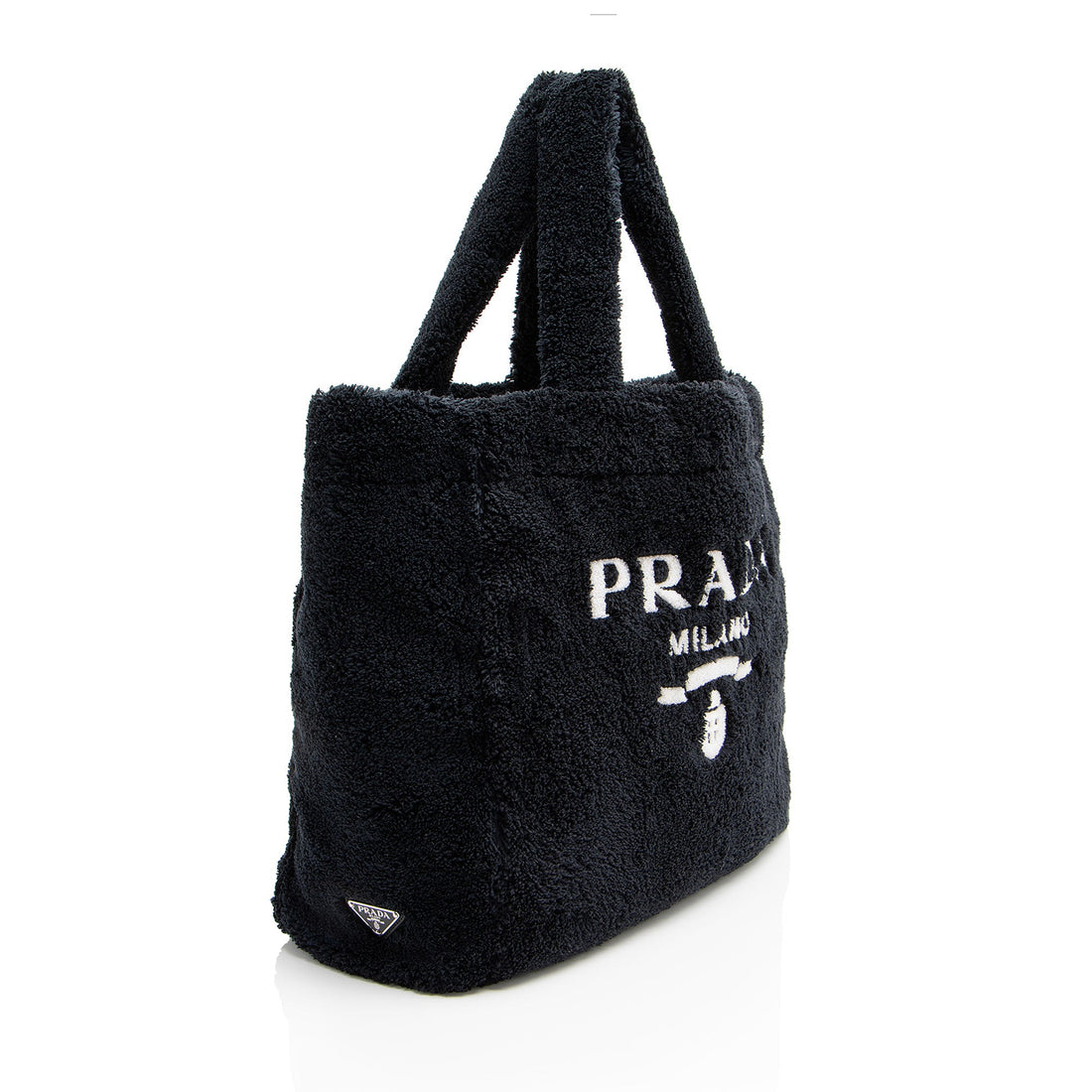 Prada Terry Cloth Logo Tote (SHF-NgTtos)