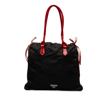 Prada Tessuto Drawstring Tote (SHG-KLu2YA)