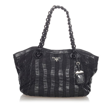 Prada Tessuto Nappa Waves Tote Bag (SHG-31936)