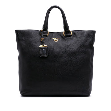 Prada Vitello Daino Open Convertible Tote