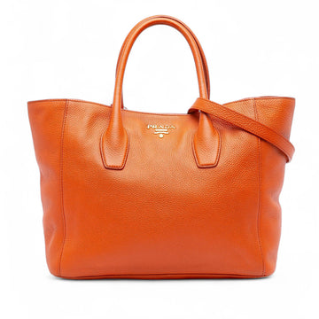 Prada Vitello Daino Open Convertible Tote