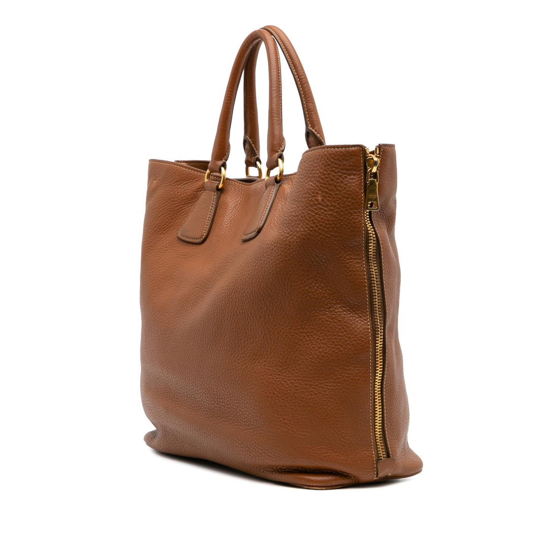 Prada Vitello Daino Open Convertible Tote