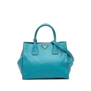 Prada Vitello Daino Open Convertible Tote
