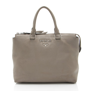 Prada Vitello Daino Zip Tote