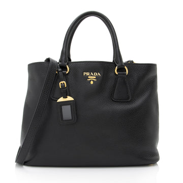 Prada Vitello Daino Shopping Tote (SHF-rtAZE9)