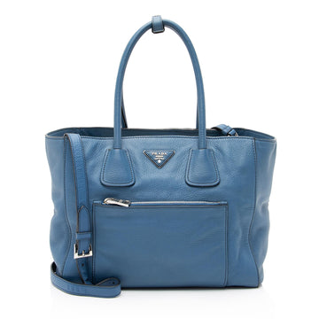 Prada Vitello Daino Twin Pocket Tote (SHF-23252)