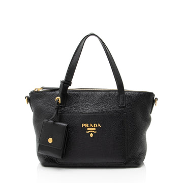 Prada Vitello Diano Pocket Mini Tote