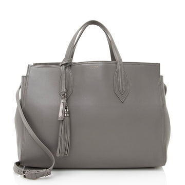 Saint Laurent Calfskin Amber Medium Tote (SHF-12534)