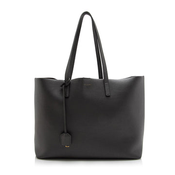 Saint Laurent Calfskin Large Shopping Tote (SHF-16993)