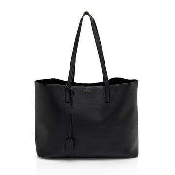 Saint Laurent Calfskin Large Shopping Tote (SHF-wdJx5S)