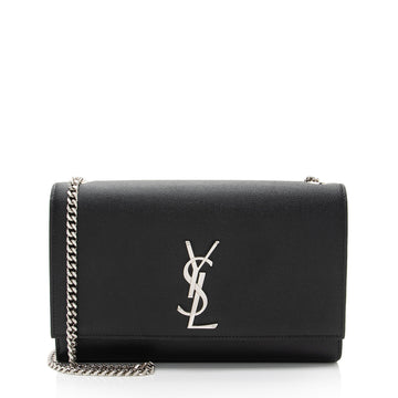 Saint Laurent Grain de Poudre Monogram Kate Medium Shoulder Bag (SHF-EiaKZL)