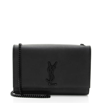Saint Laurent Grain de Poudre Monogram Kate Medium Shoulder Bag (SHF-hzje5P)