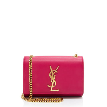 Saint Laurent Grain de Poudre Monogram Kate Small Crossbody Bag (SHF-ip71h6)