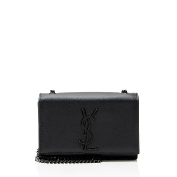 Saint Laurent Grain de Poudre Monogram Kate Small Crossbody