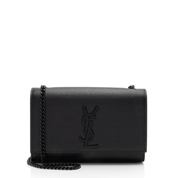 Saint Laurent Grain de Poudre Monogram Kate Small Shoulder Bag (SHF-lPbS13)
