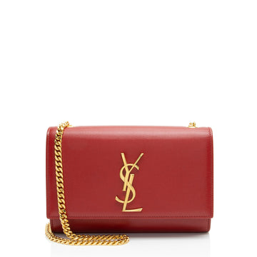 Saint Laurent Grain de Poudre Monogram Kate Small Shoulder Bag