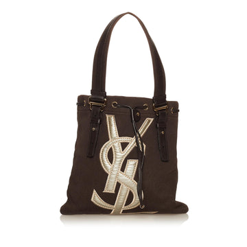 Saint Laurent Kahala Canvas Tote Bag (SHG-29534)