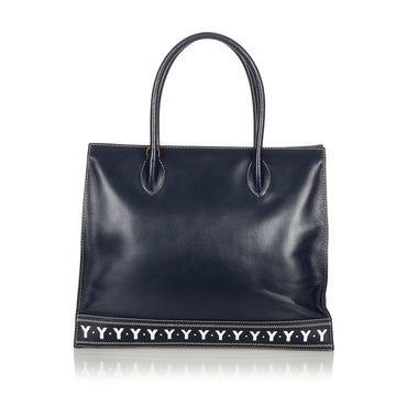 Saint Laurent Leather Tote Bag (SHG-26732)