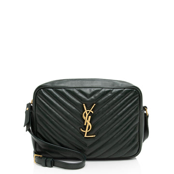 Saint Laurent Matelasse Calfskin Monogram Lou Camera Bag