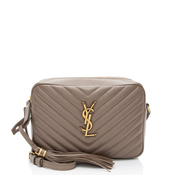 Saint Laurent Matelasse Calfskin Monogram Lou Camera Bag