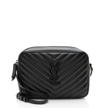 Saint Laurent Matelasse Calfskin Monogram Lou Camera Bag