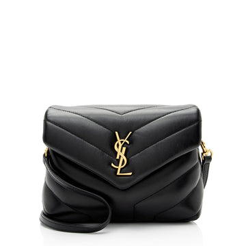 Saint Laurent Matelasse Calfskin Monogram LouLou Toy Crossbody Bag (SHF-8TLGZ0)