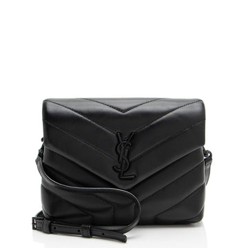 Saint Laurent Matelasse Calfskin Monogram LouLou Toy Crossbody (SHF-oHahXx)