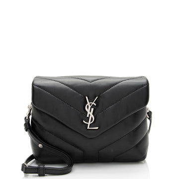 Saint Laurent Matelasse Calfskin Monogram LouLou Toy Crossbody (SHF-G6die7)