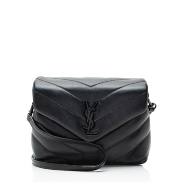 Saint Laurent Matelasse Calfskin Monogram LouLou Toy Crossbody