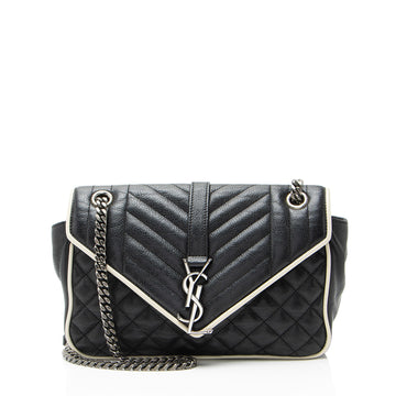 Saint Laurent Mixed Matelasse Calfskin Monogram Soft Medium Shoulder Bag