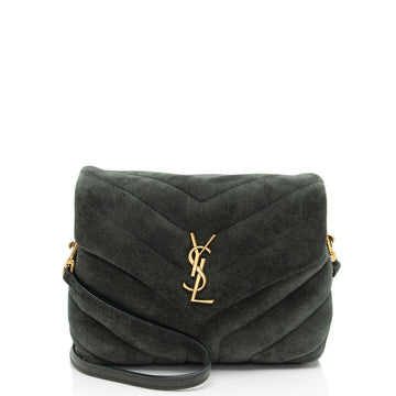 Saint Laurent Suede Monogram LouLou Toy Crossbody (SHF-FhU8LS)
