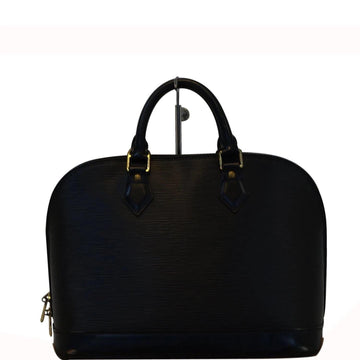 LOUIS VUITTON Epi Leather Alma PM Black Satchel Handbag